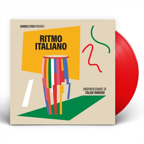 Gabriele Poso - Ritmo Italiano 'Unspoken Sounds of Italian Tamburo' (IEX) (Indie Exclusive, Colored Vinyl, Red, 140 Gram Vinyl)