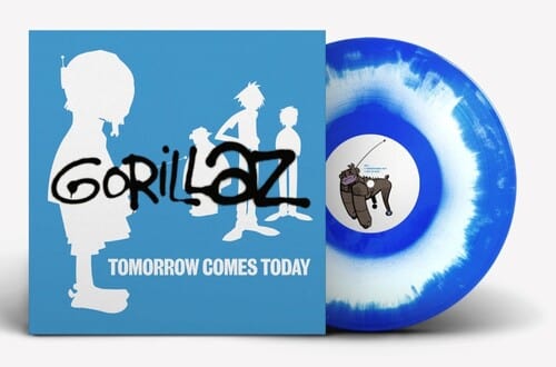 Gorillaz - Tomorrow Comes Today EP (white and blue colour-in-colour) (Extended Play, Colored Vinyl, White, Blue)