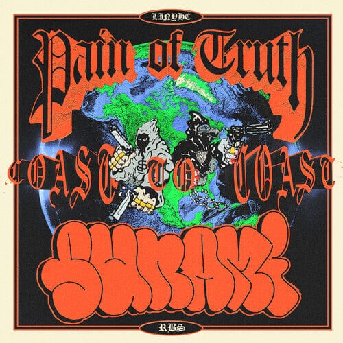 Pain of Truth - Coast to Coast - Half Doublemint Green/ Half Blue [Explicit Content] (Colored Vinyl, Green, Blue)