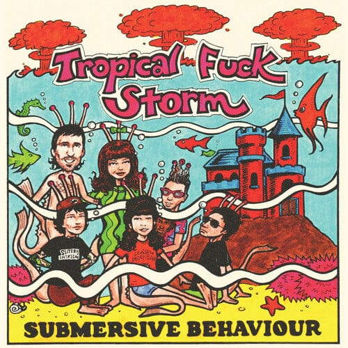 Tropical Fuck Storm - Submersive Behaviour, Clear/ Aqua Blue Smoke