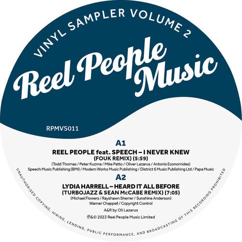 Various Artists - Reel People Music , Vinyl Sampler Vol. 2